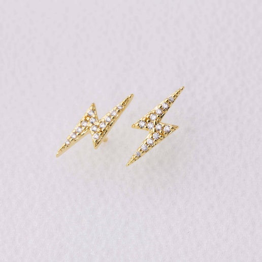 Mini Lightning Bolt Stackable Earrings