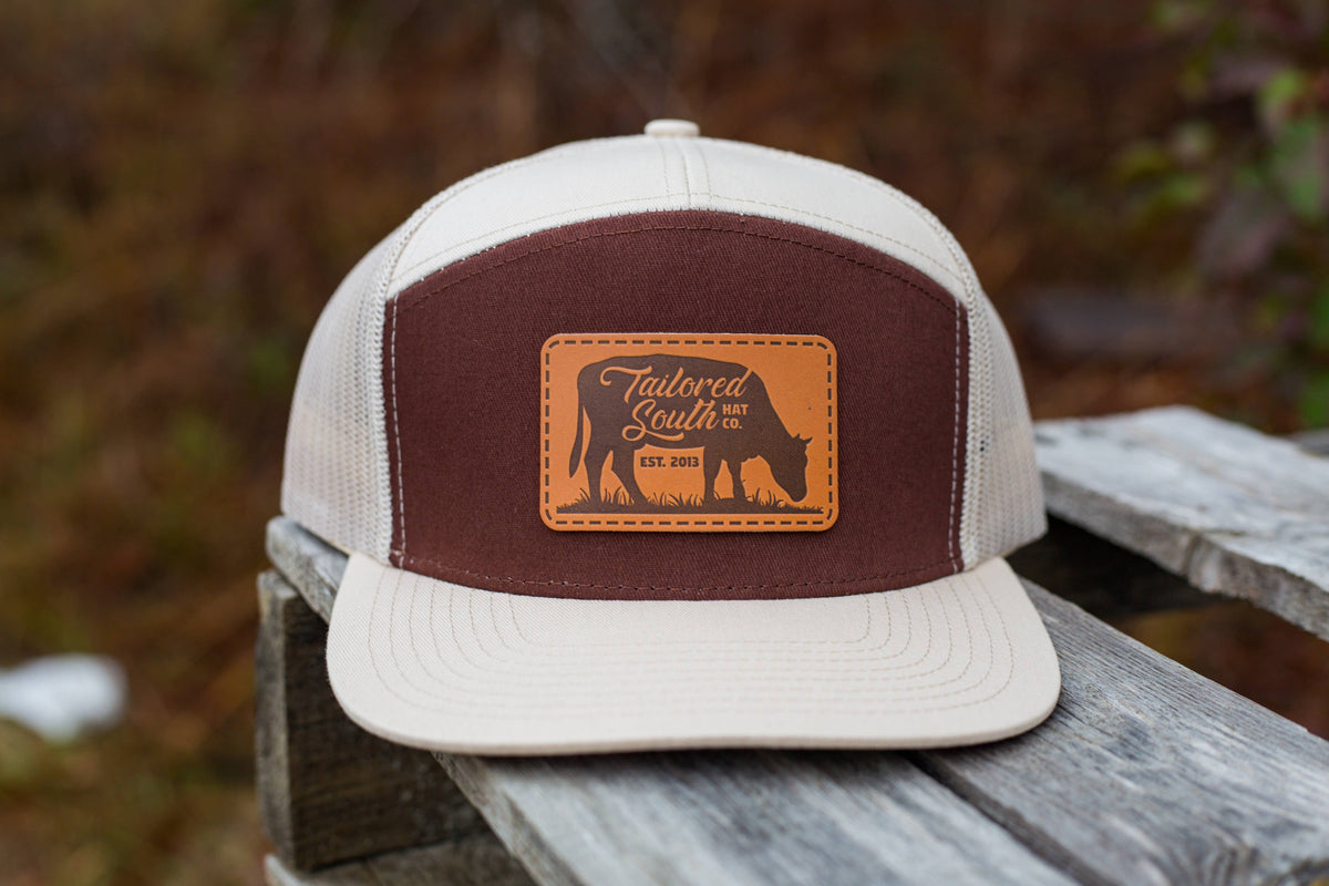 TS155 - Cow Leather Patch - Snapback