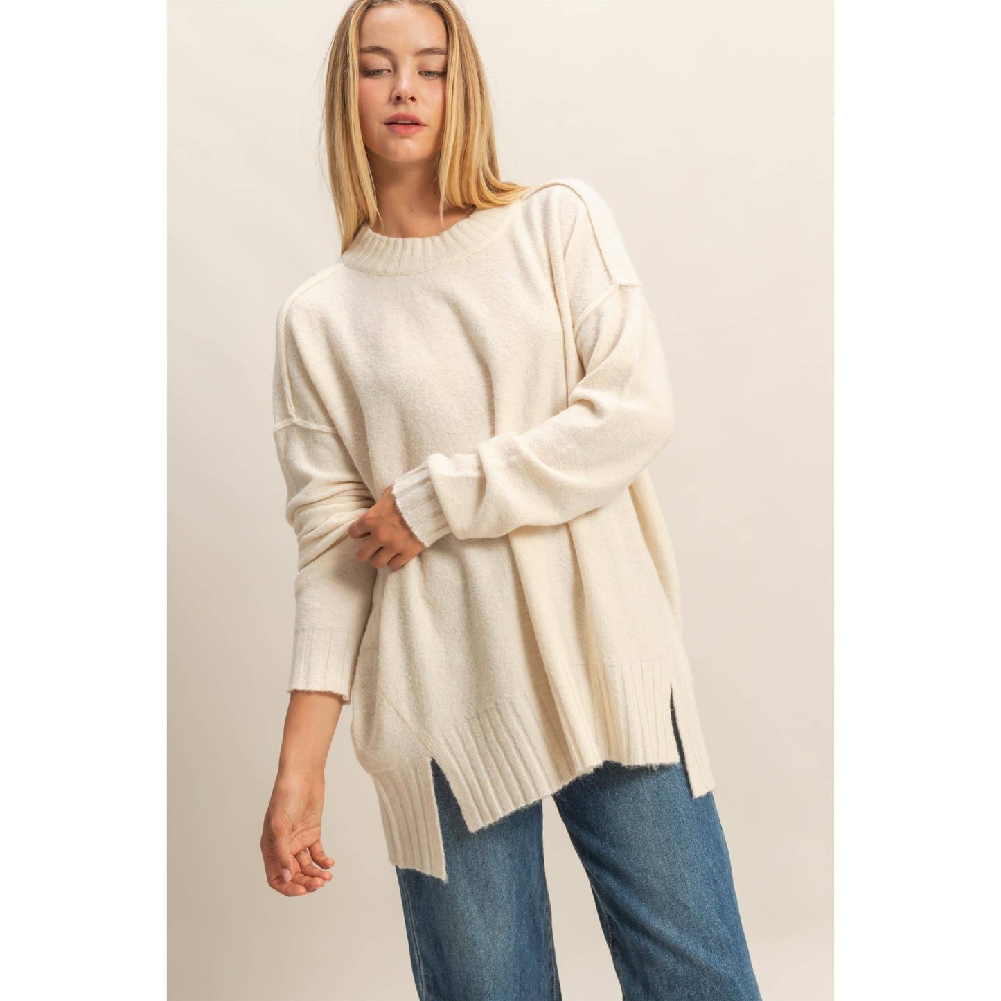 Relaxed Fit Stylish Sweater For Casual Days