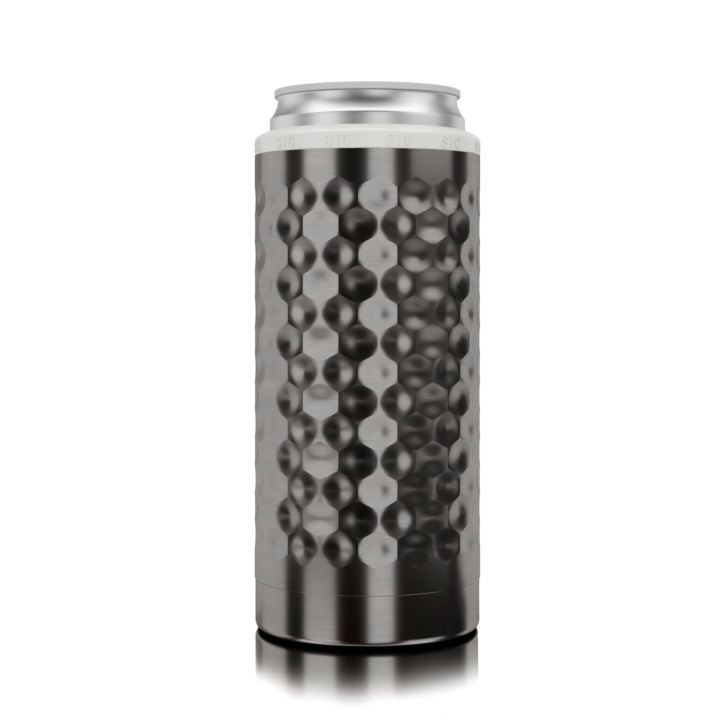 SIC Slim Can Cooler | Hammered Gunmetal