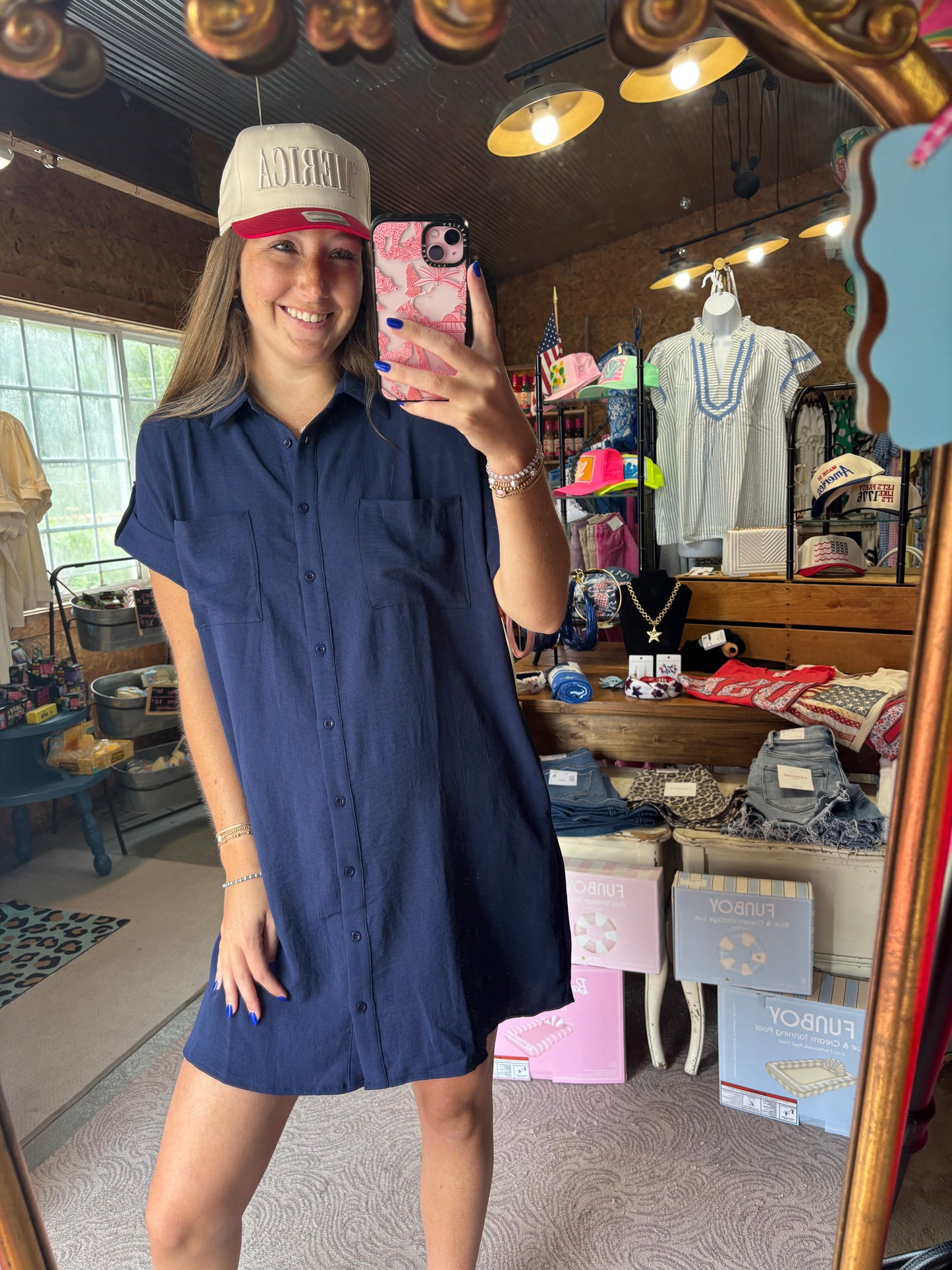 Navy Breeze Dress