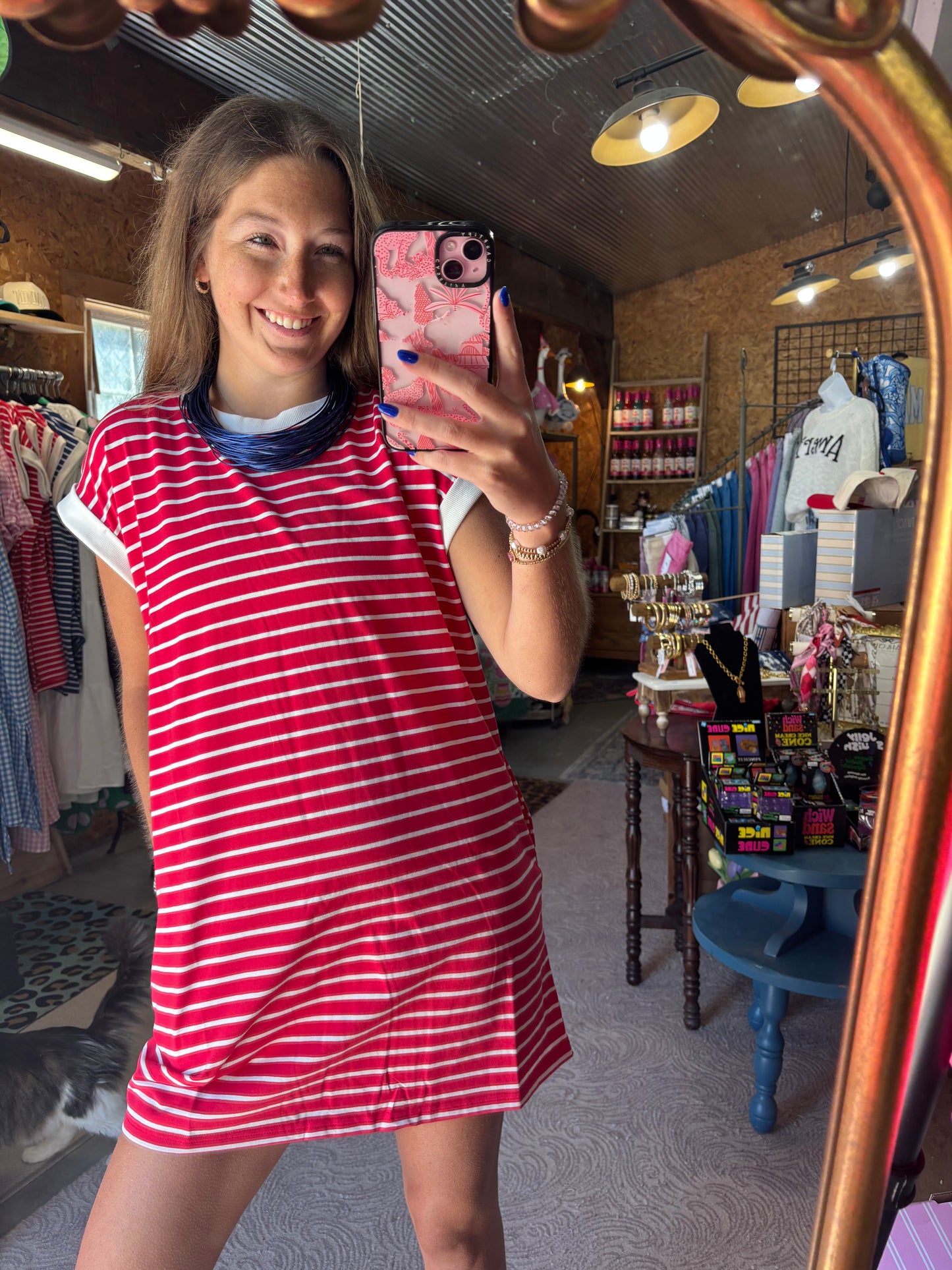 Liberty Lane Dress in Red