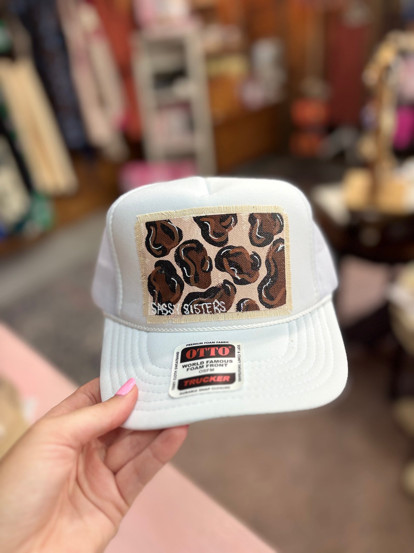 White Leopard Hat