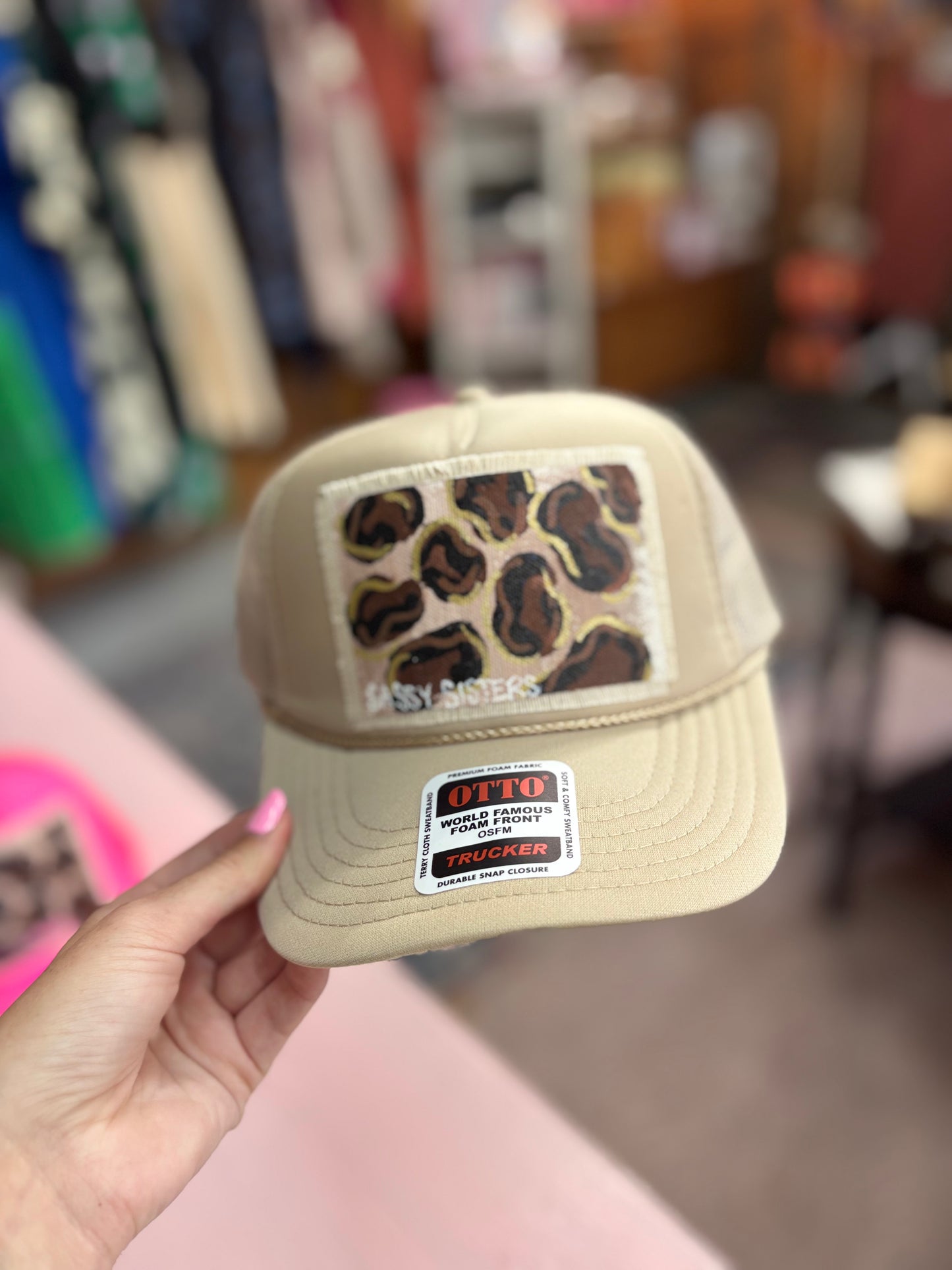 Tan Leopard Hat