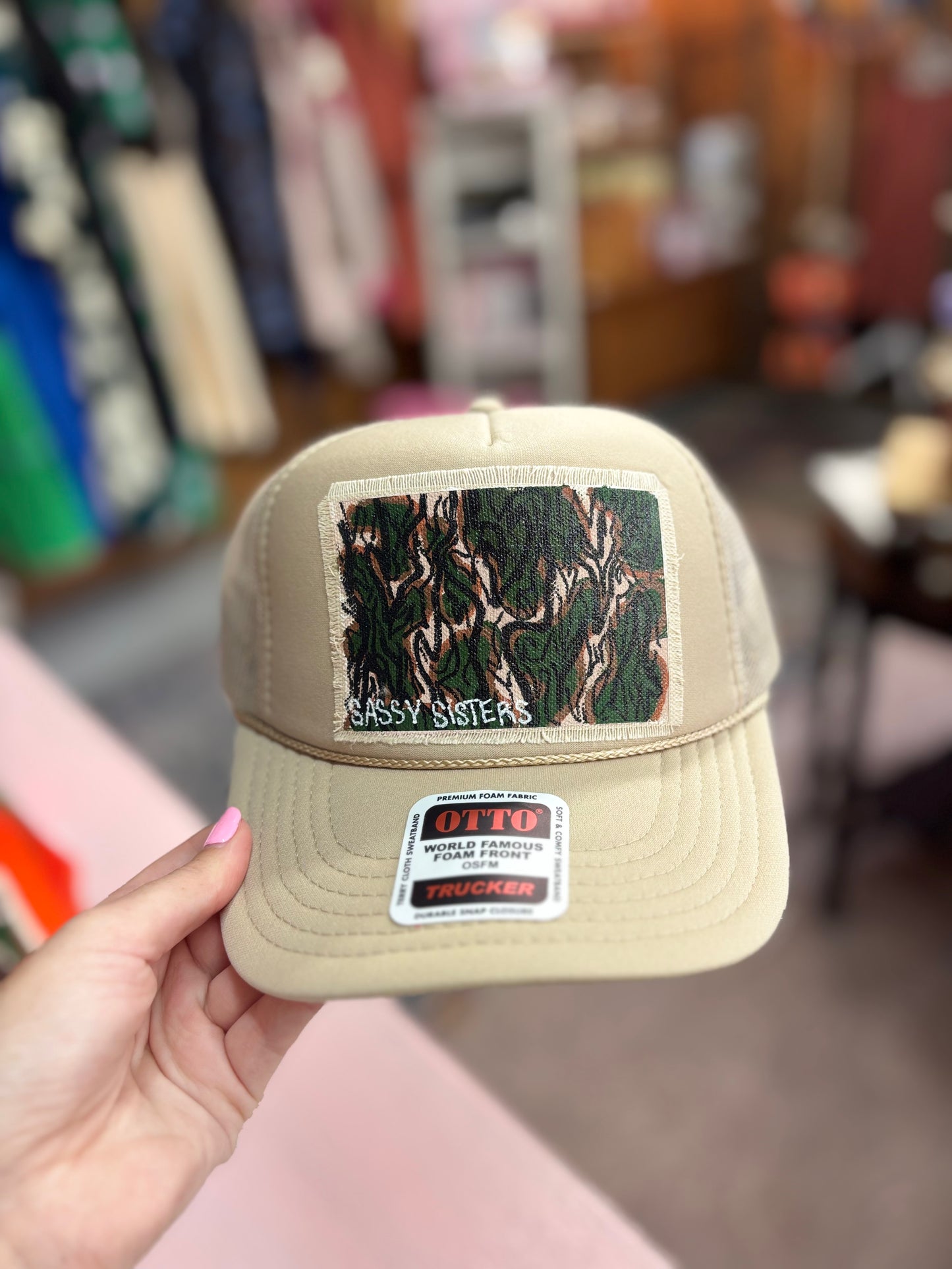 Tan Camo Hat