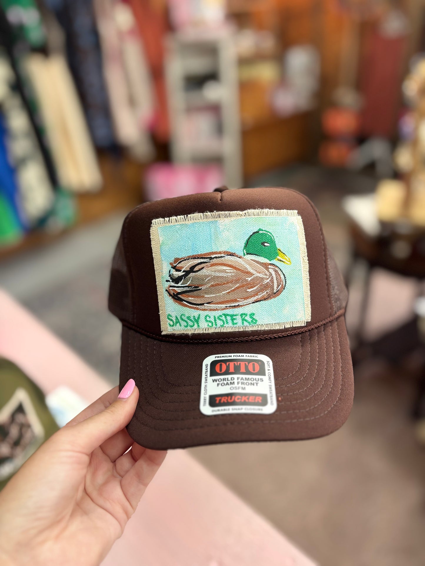 Brown Mallard Hat