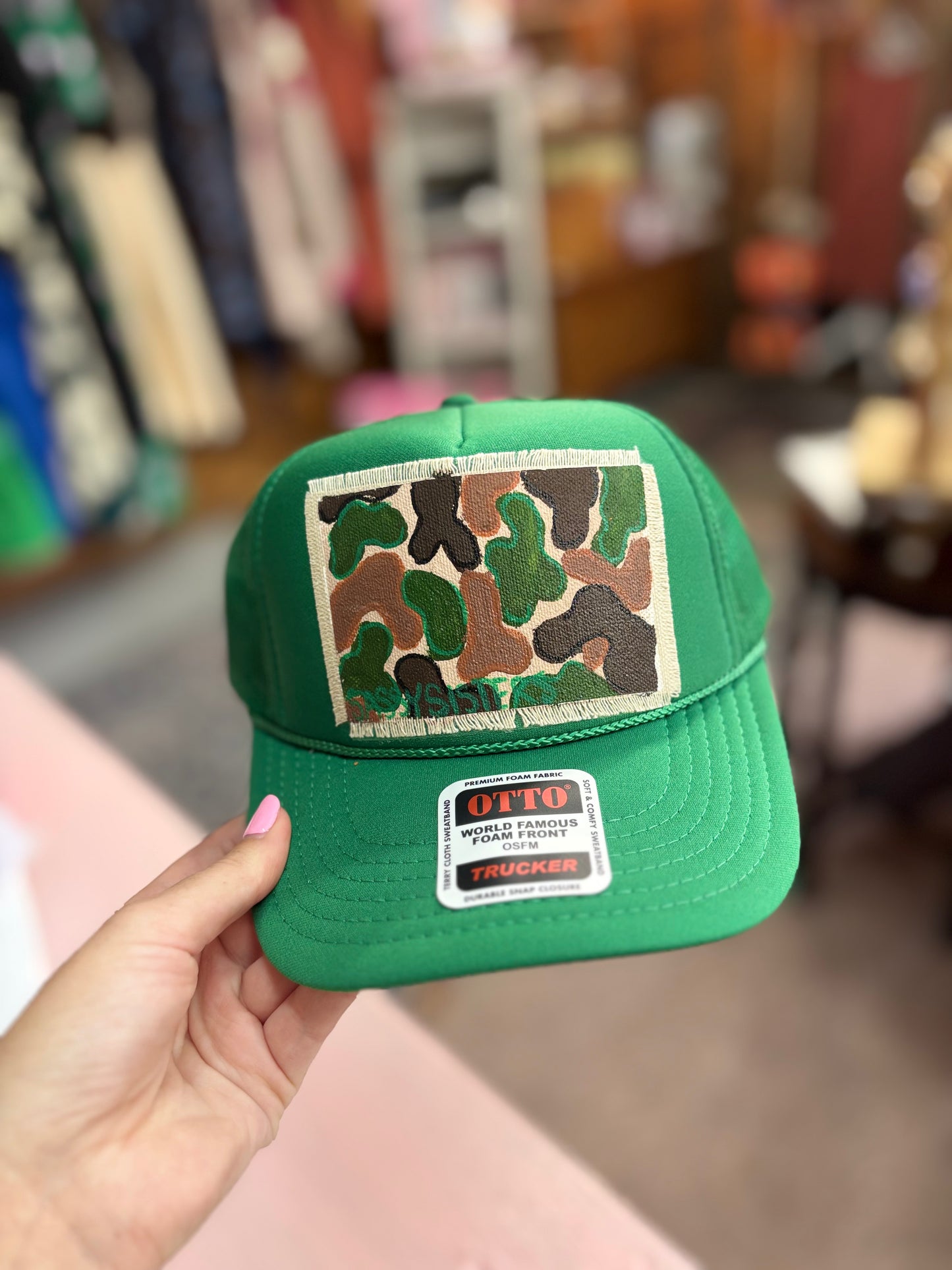 Green Camo Hat