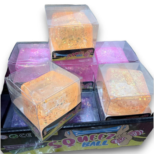 Assorted Glitter Squishy Cube
