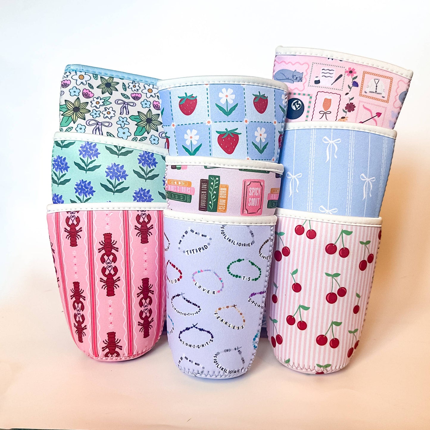 Mon Cheri (Cherries) | Iced Coffee Sleeve