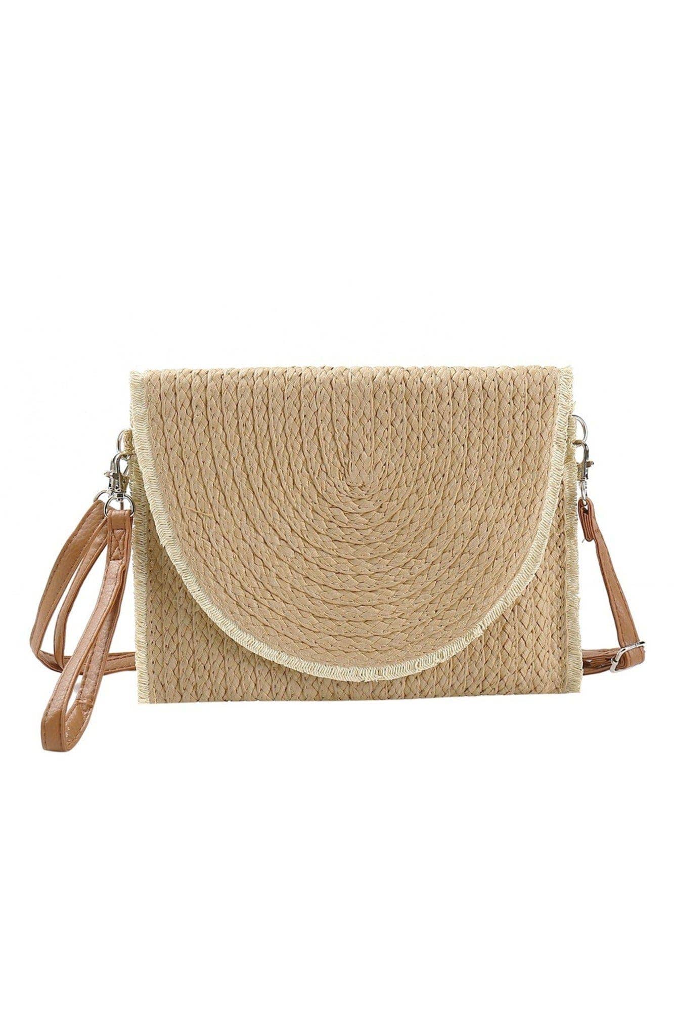 Straw Crossbody Bag/Clutch