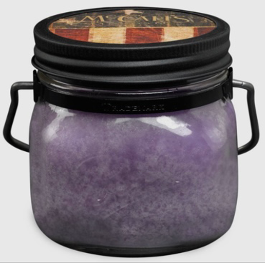 Mccall's Candle 16 oz. Make a Wish Scent Double Wick Mason Jar with Handle