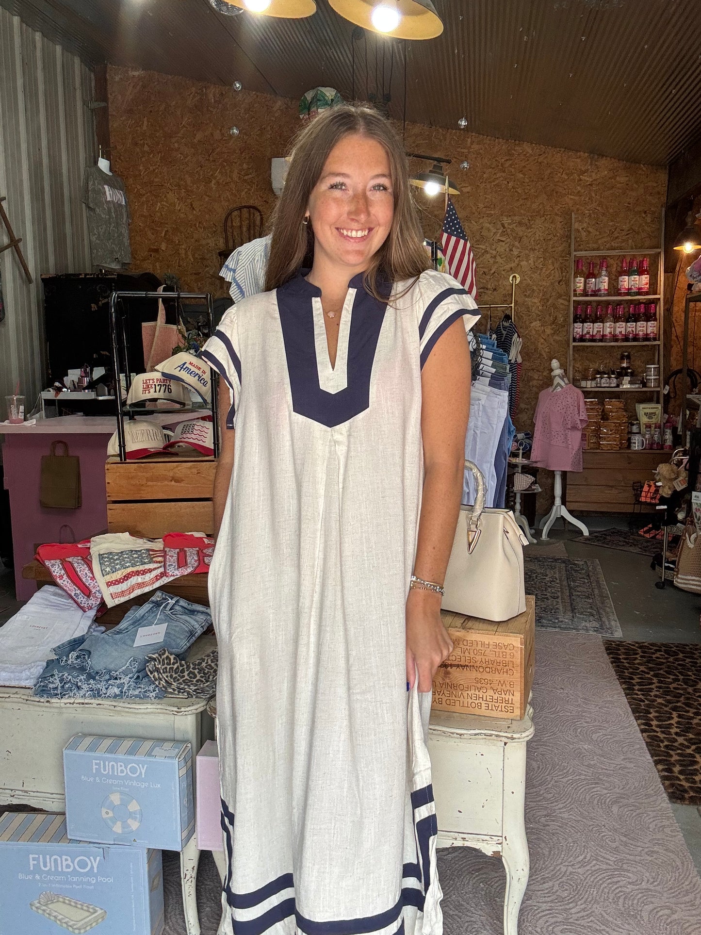 Coastal Classic Dress in Ivory
