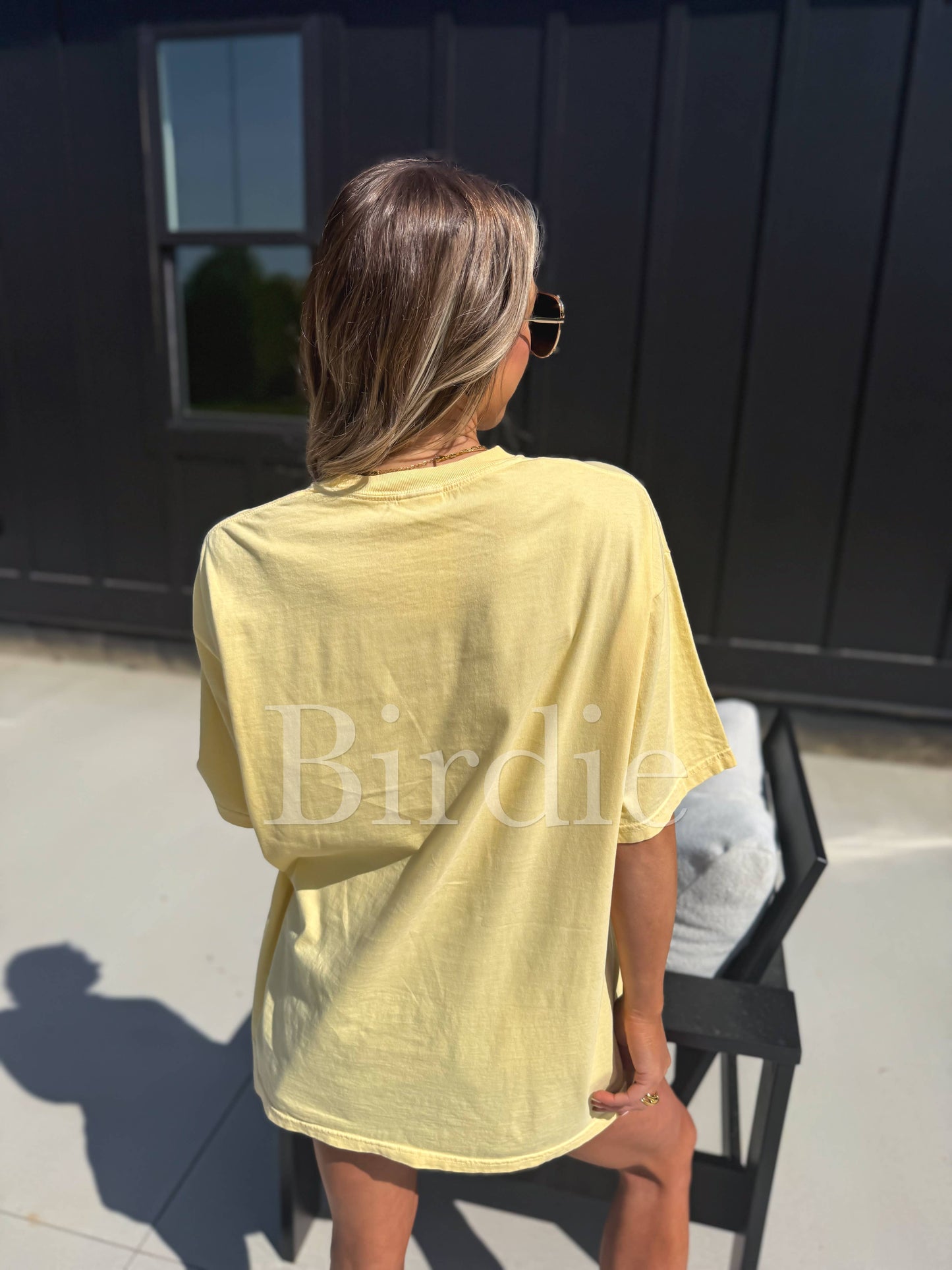 Striped MAMA Graphic Tee on Butter