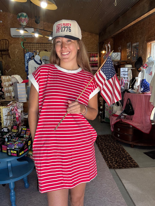 Liberty Lane Dress in Red