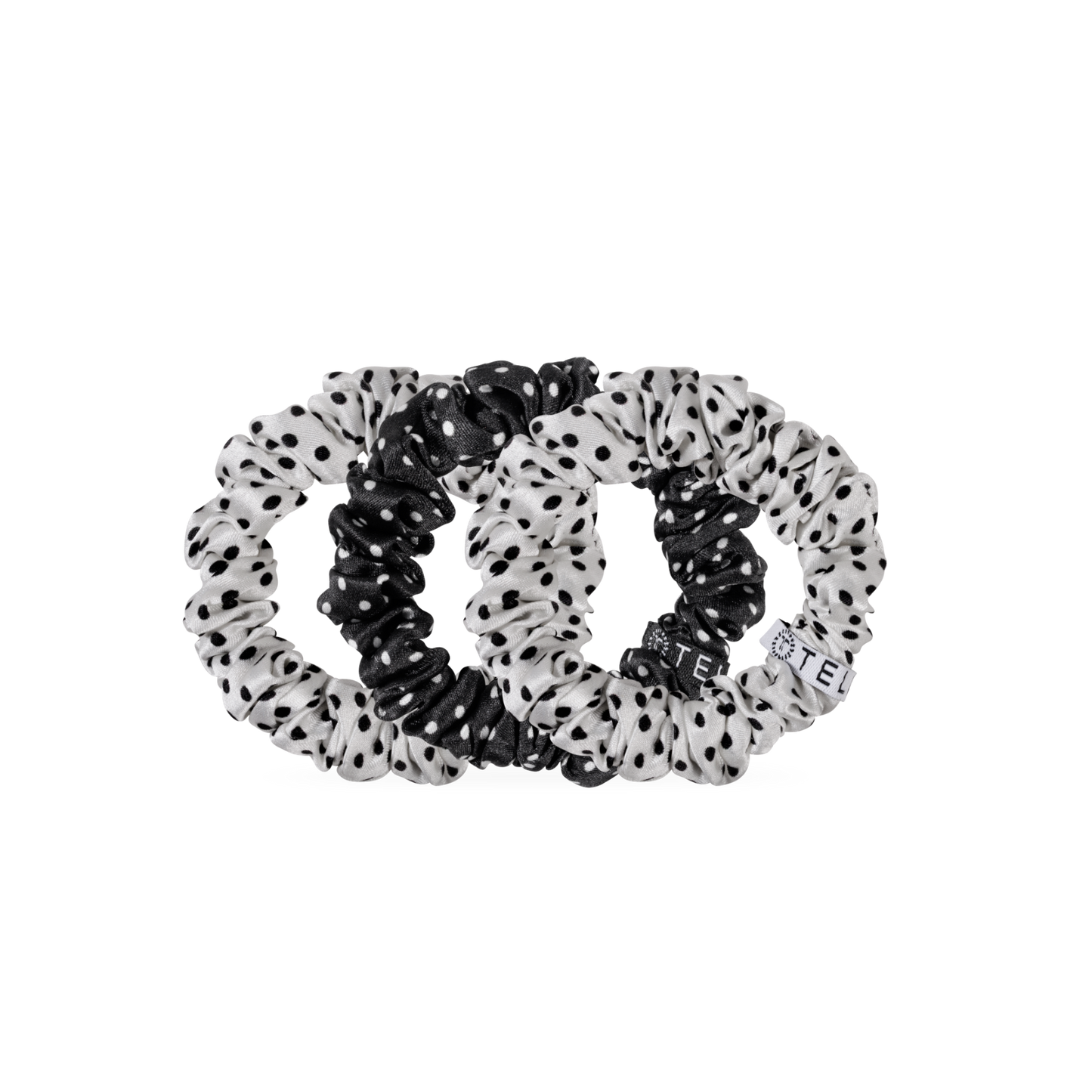 Polka Dot Party Small Silk Scrunchie