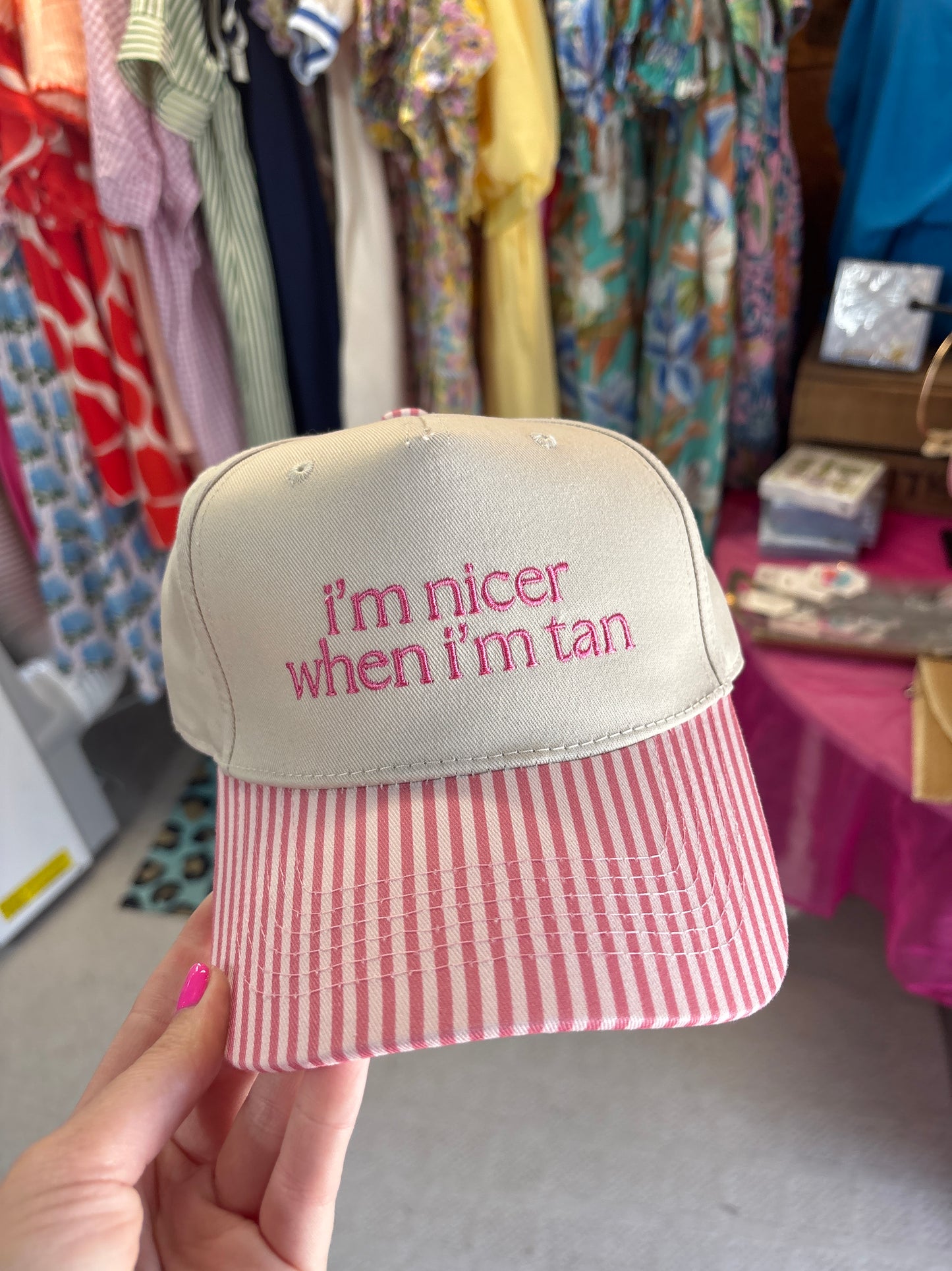 I’m nicer when I’m tan Vintage Hat