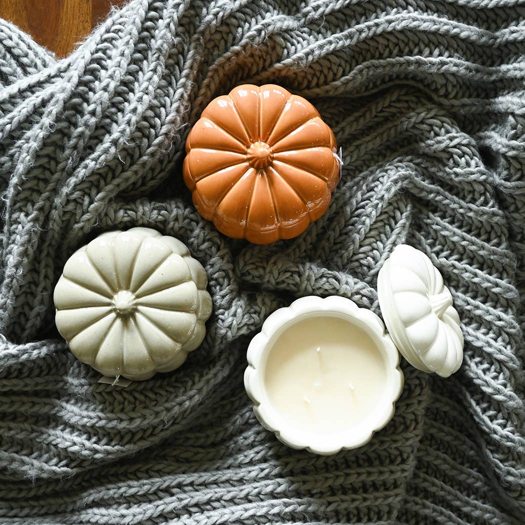 Fall LE Ceramic Pumpkin 16 oz: Rake, Pile, Leap!