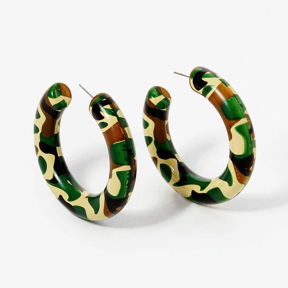Modern Minimalist Thick Open Hoop Earrings