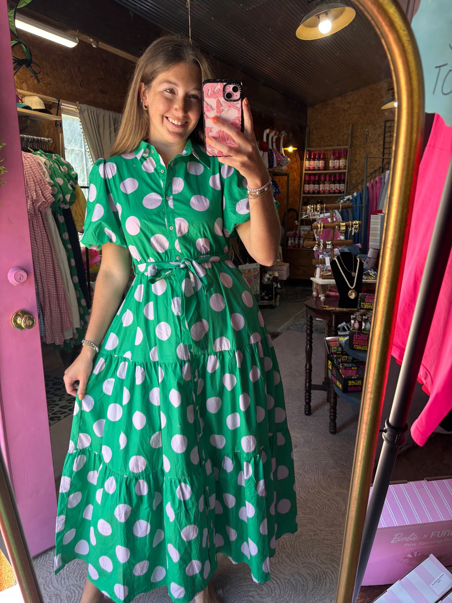Palm Beach Polka Dot Dress
