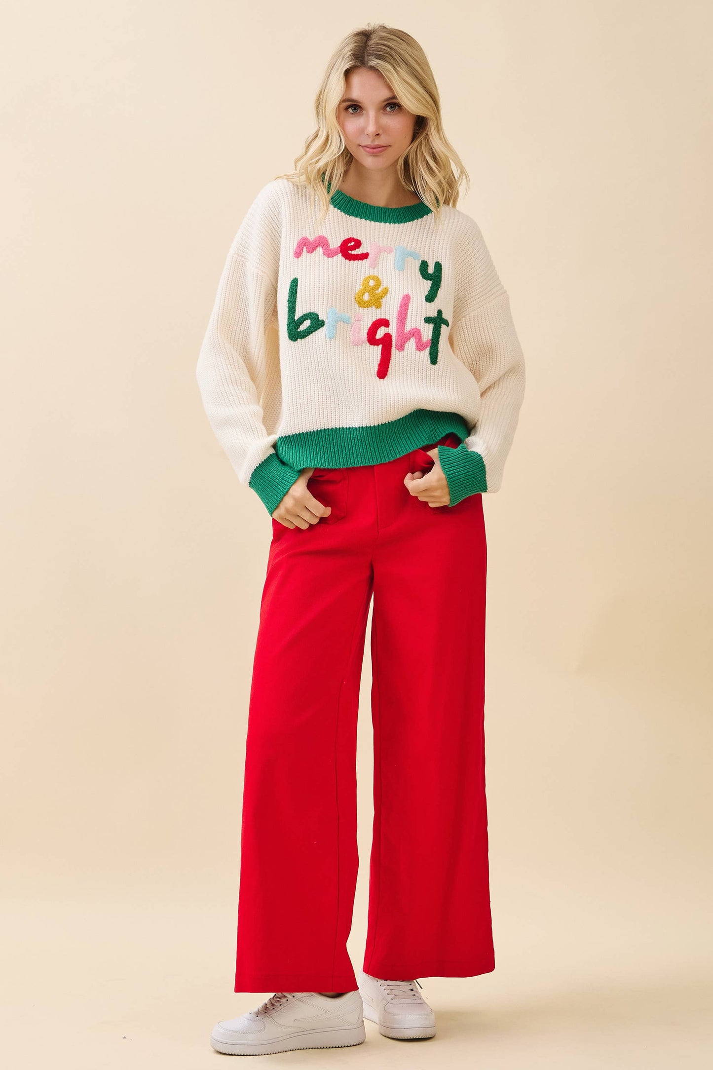 'Merry & Bright' Knit Sweater CT52384
