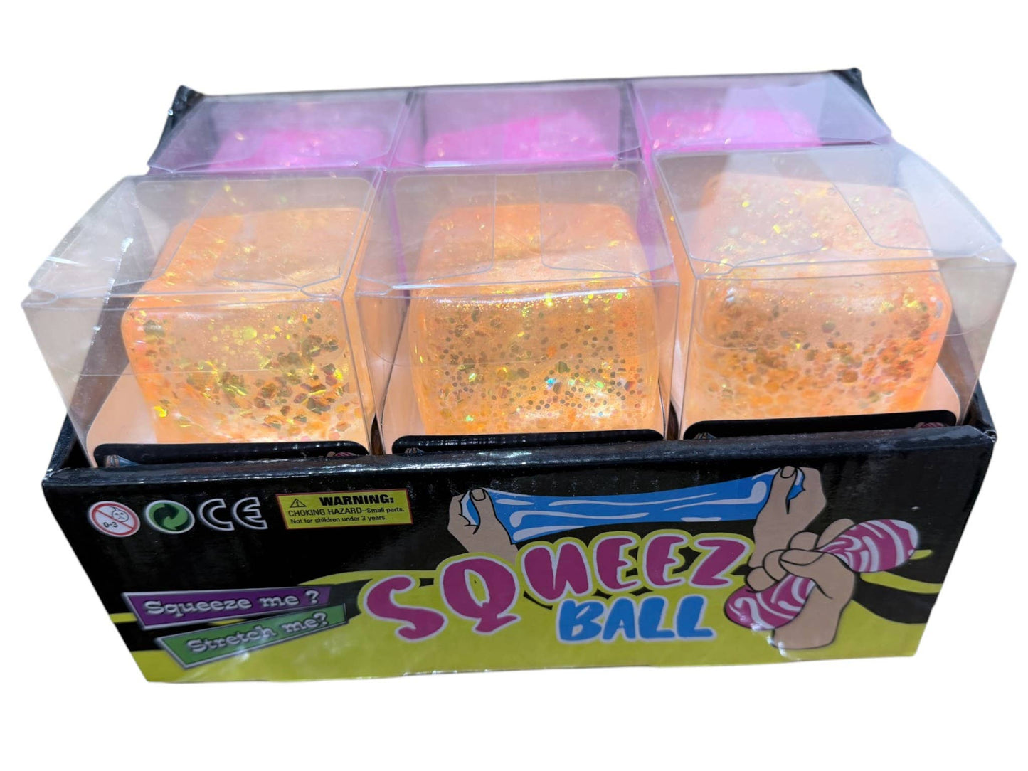Assorted Glitter Squishy Cube