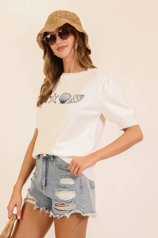 Seaside Shells Top