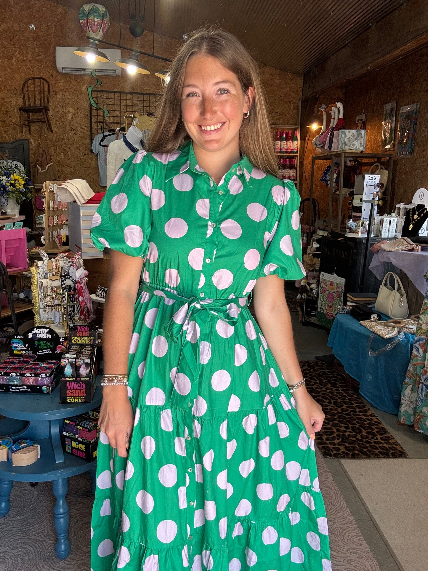Palm Beach Polka Dot Dress