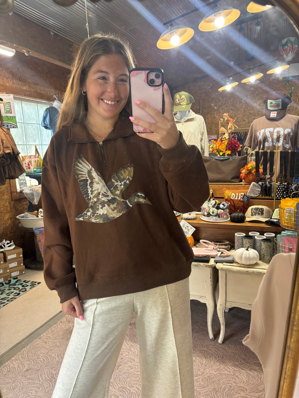 Mallard Half Zip Sweatshirt