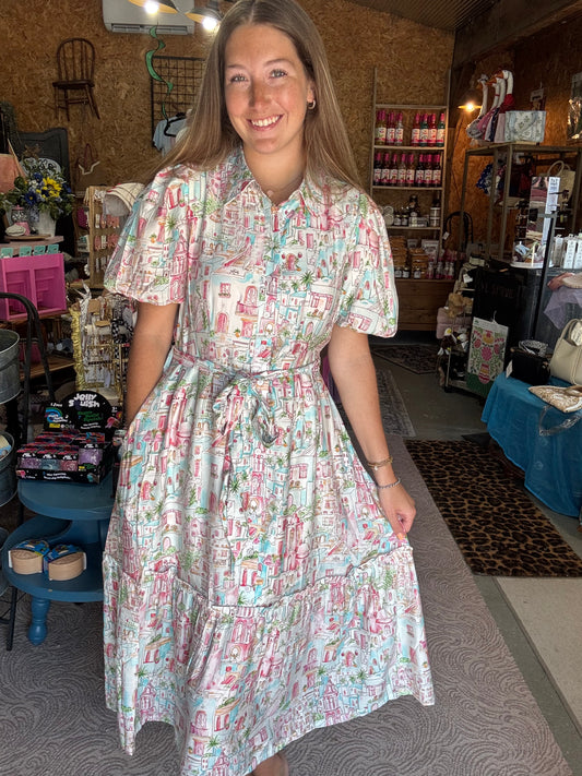 Positano Pink Dress