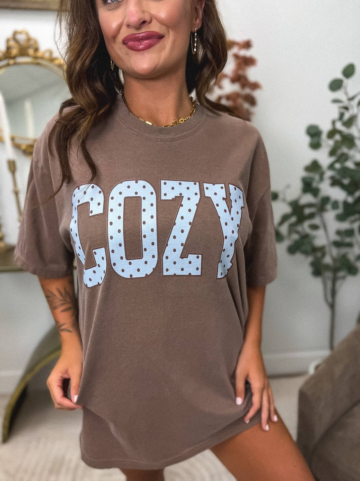 Polkadot Cozy Graphic Tee