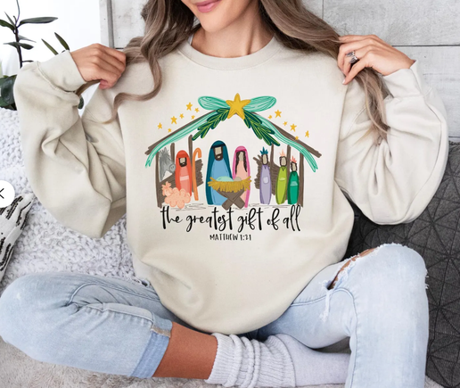 Greatest Gift Christmas Sweatshirt