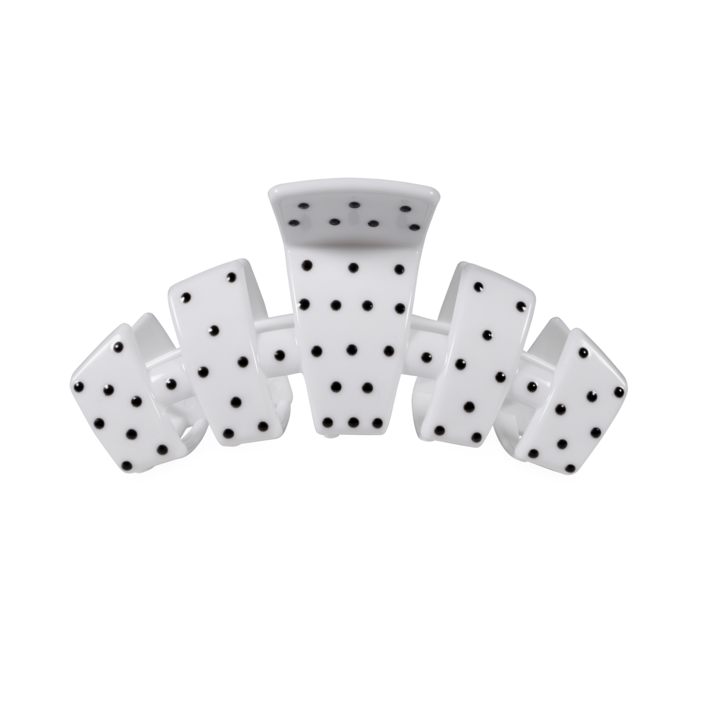 Classic White Polka Dot Party Medium Claw Clip