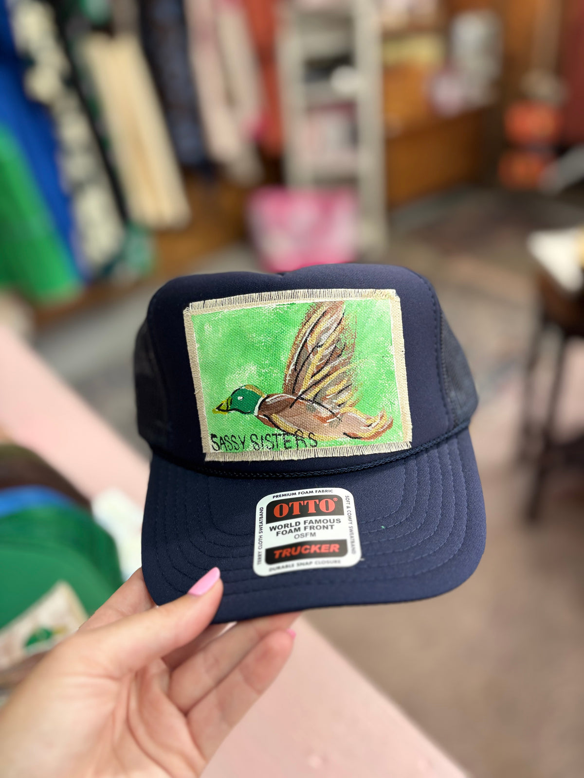 Navy Mallard Hat