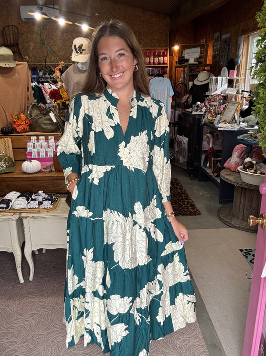 Sage & Petals Midi Dress