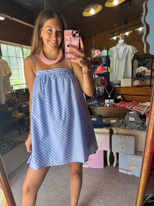 Skyline Stripe Mini Dress