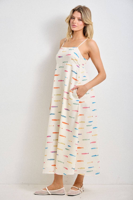 Catch of the Day Midi Dress