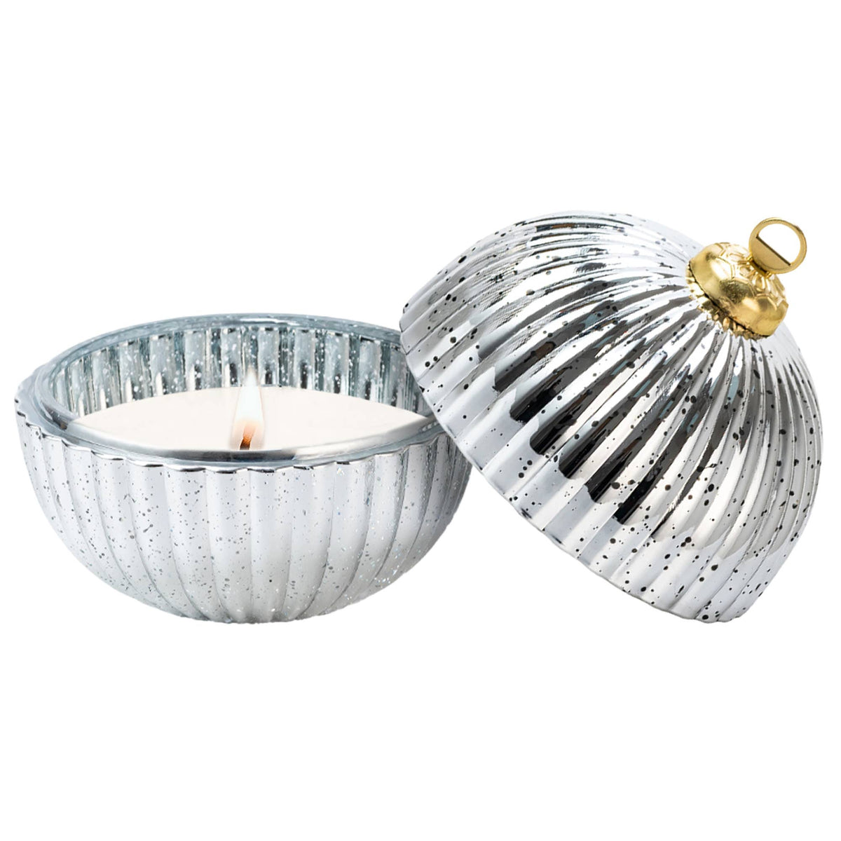 Merry and Bright Soy Candle - 5 oz Ornament Jar