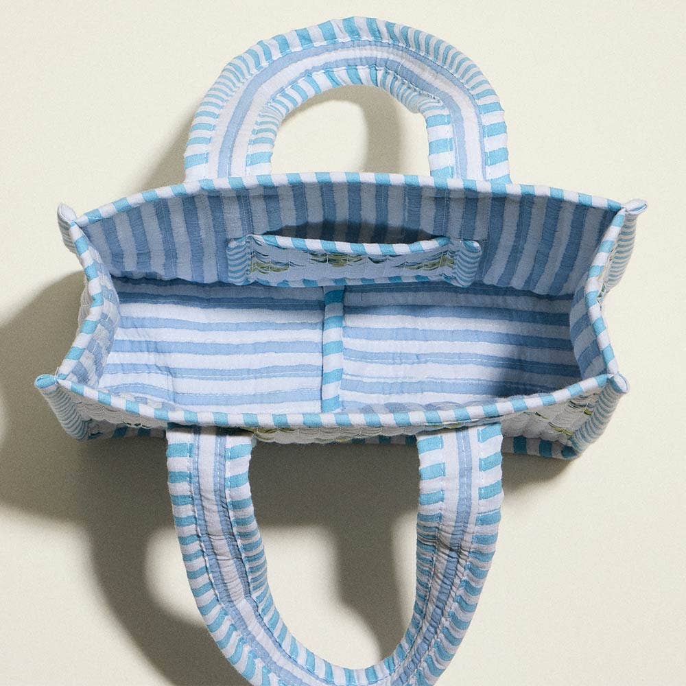 Quilted Floral Tote Bag