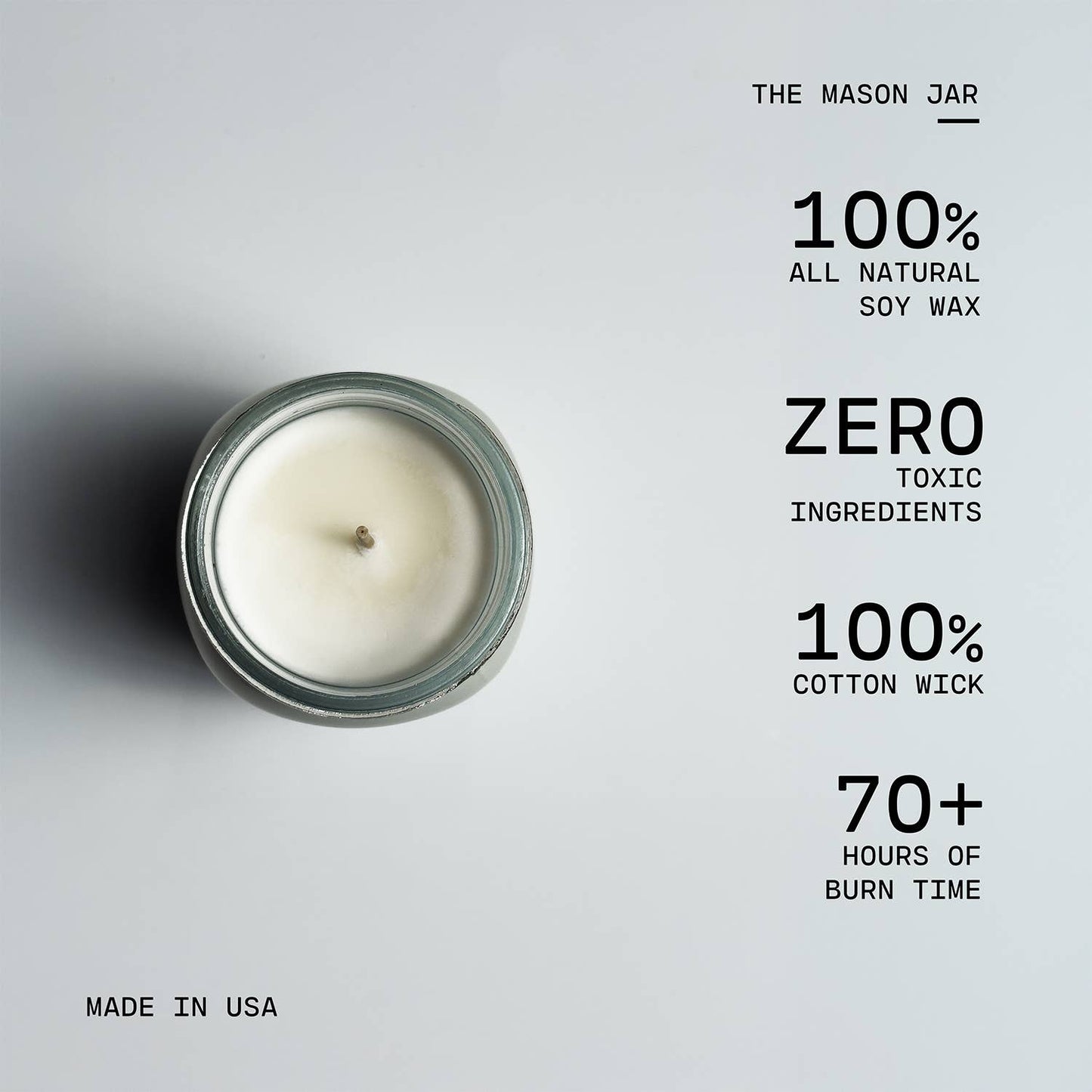 13 oz Mason Jar Fall Candle: White Pumpkin