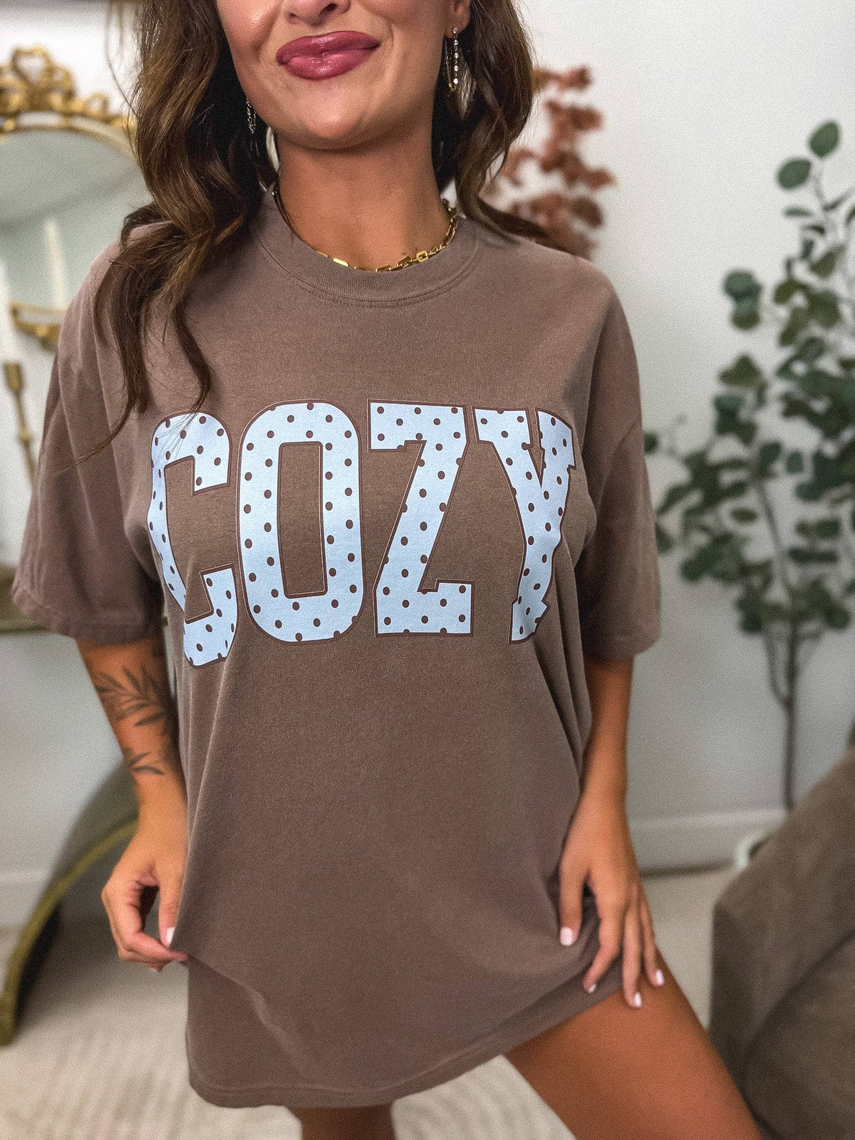 Polkadot Cozy Graphic Tee