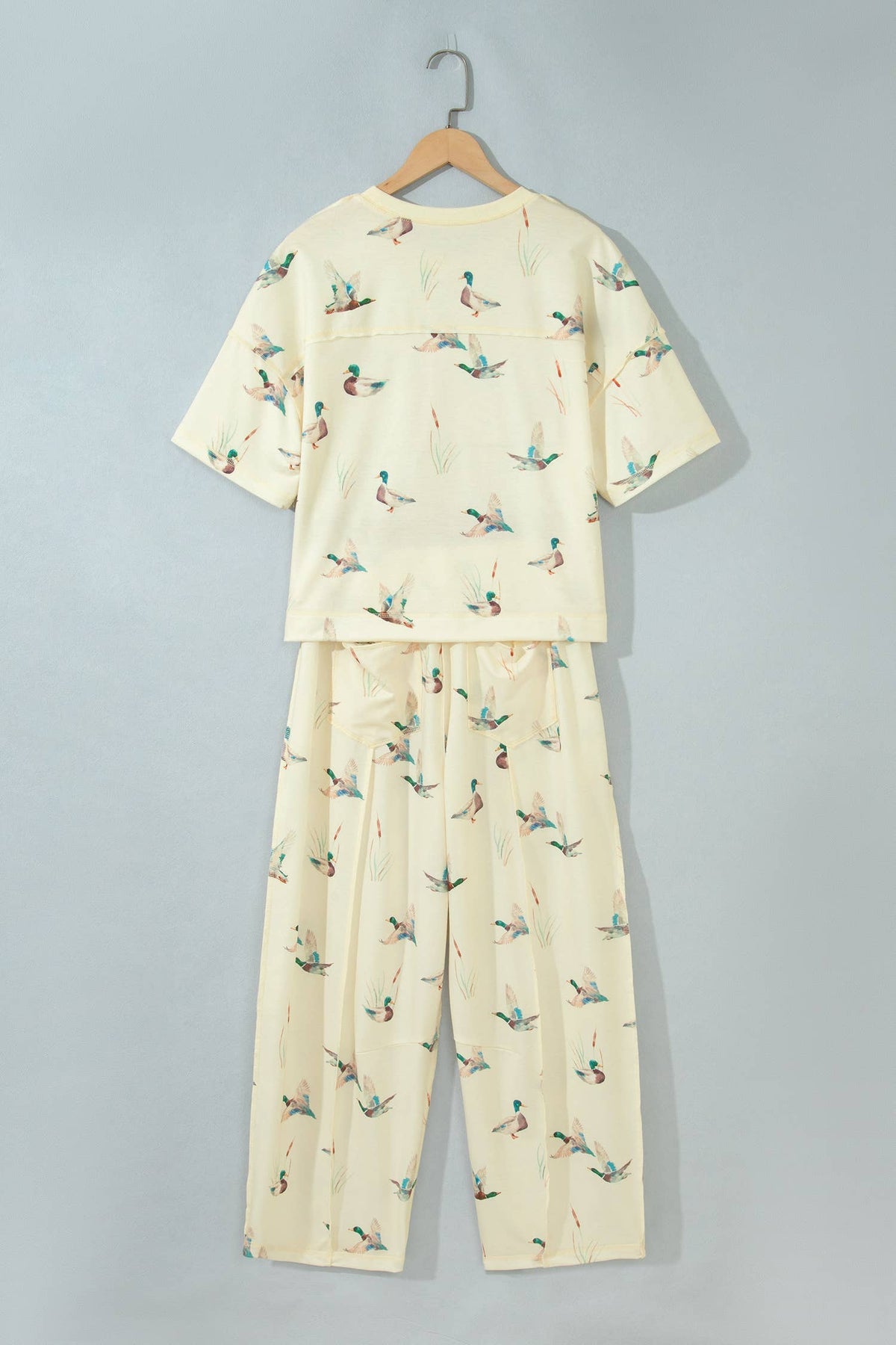 LAS Mallard Cropped Tee Drawstring Pants Set (S-XL)