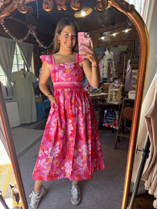 Scarlet Petal Dress