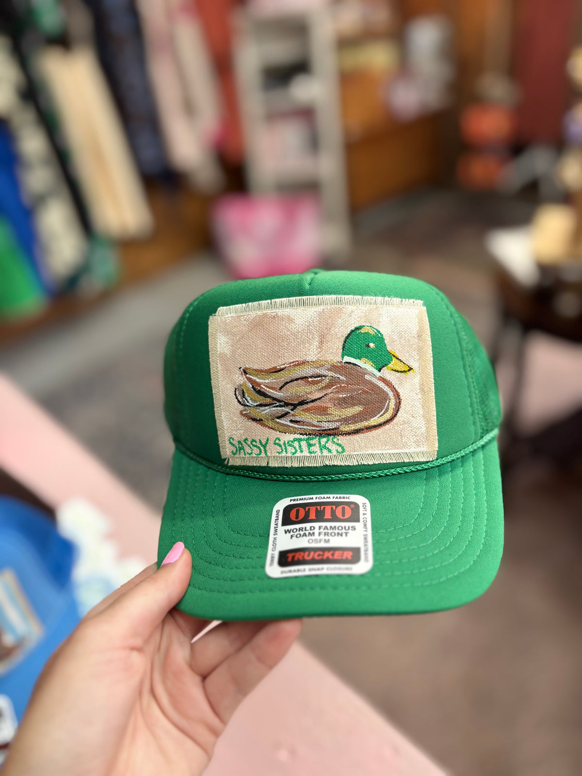 Green Mallard Hat