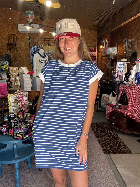Liberty Lane Dress in Blue