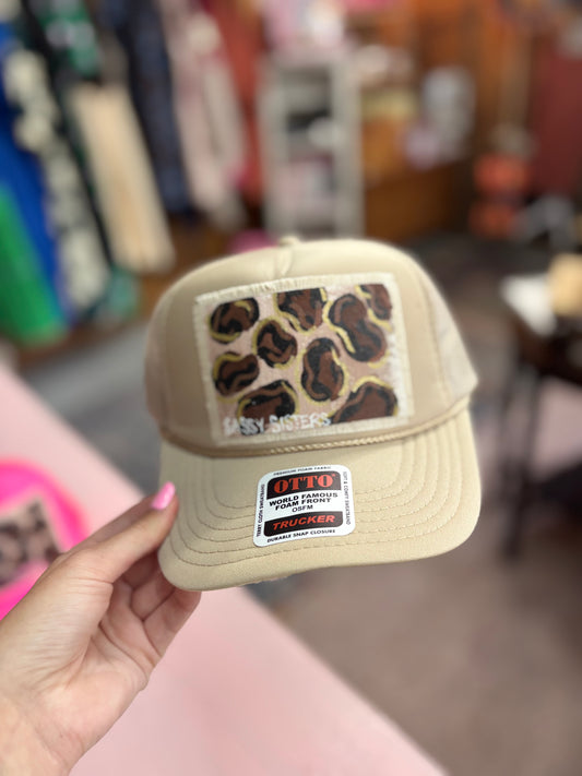 Tan Leopard Hat