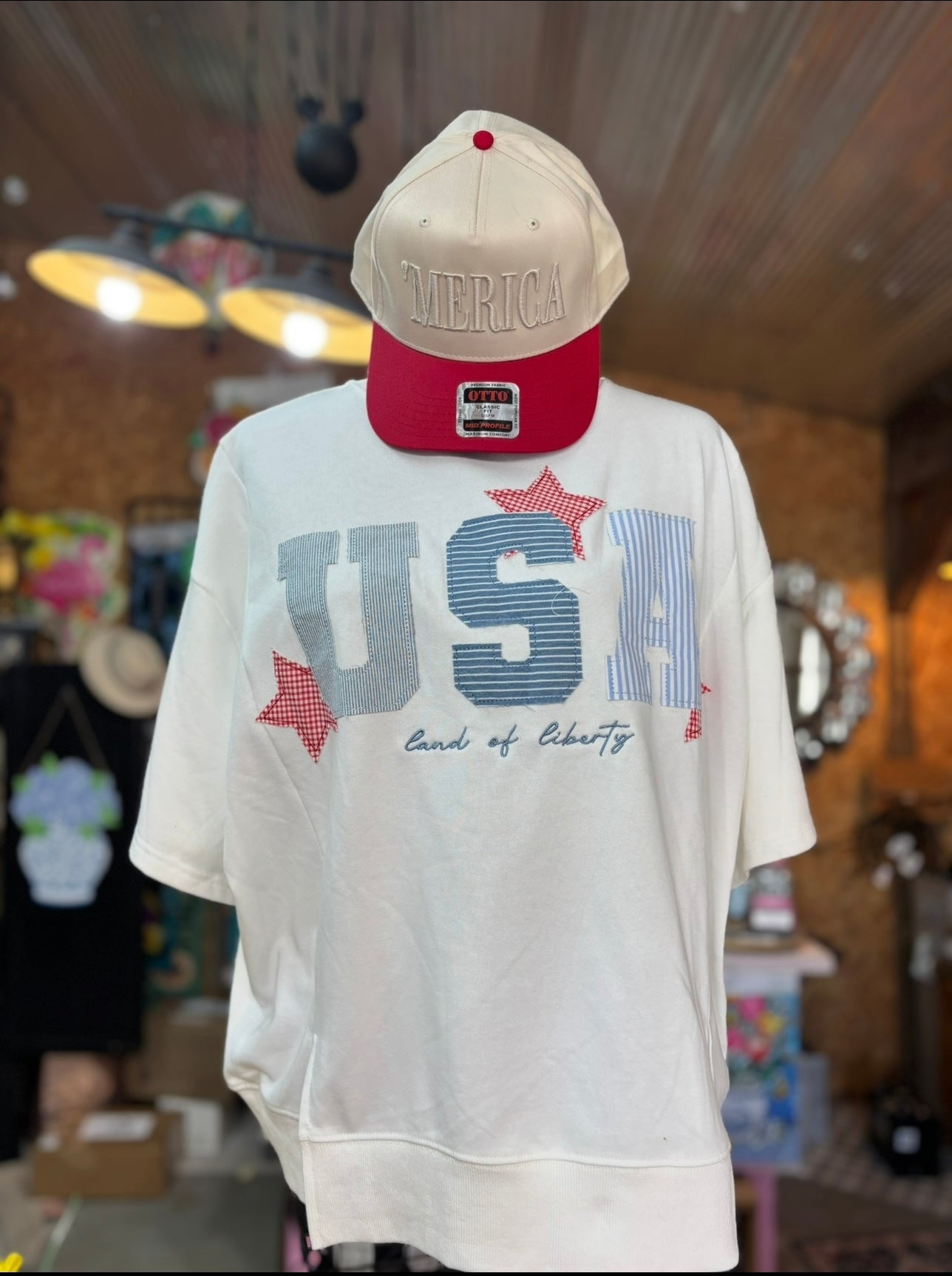 USA Patchwork Top