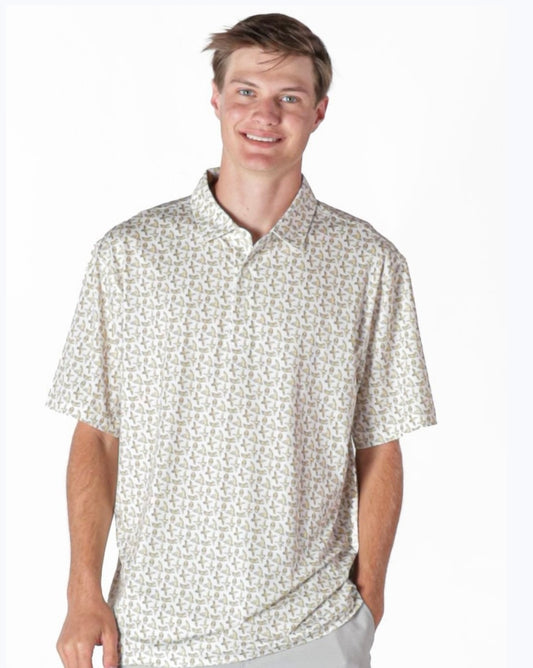 Men’s Beige Water-dude Polo