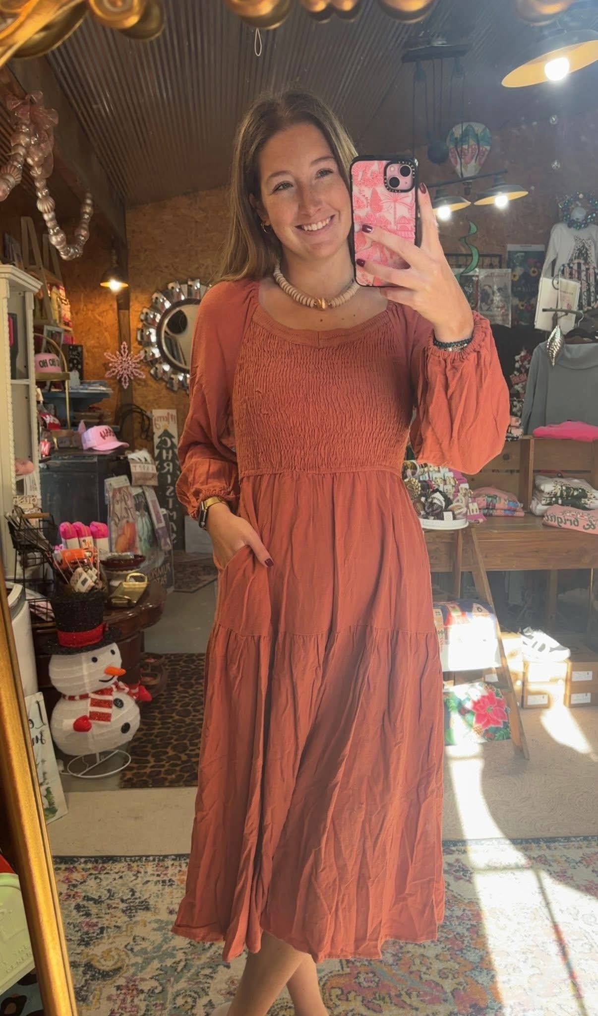 Smocked Tiered Dress