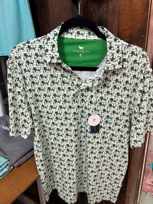 Men’s Green Water-Dude Polo