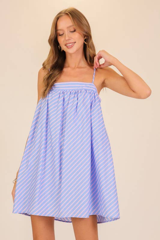 Skyline Stripe Mini Dress